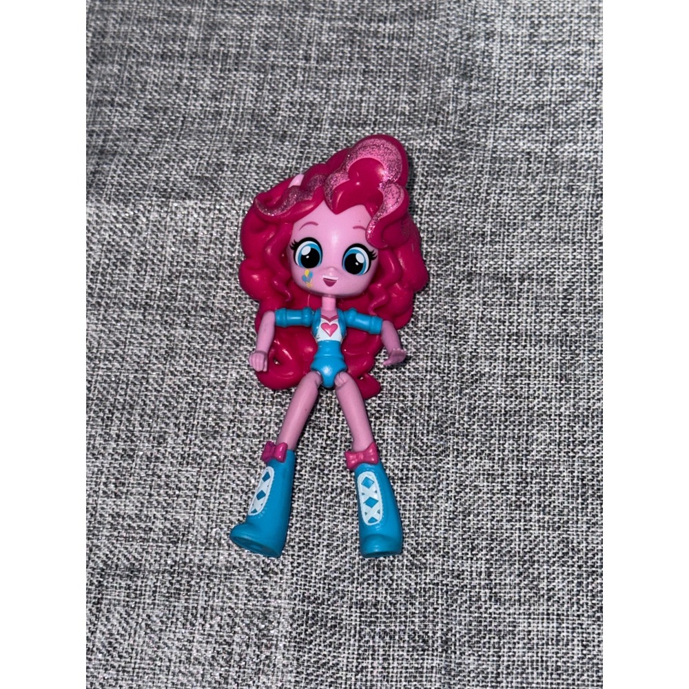 My Little Pony Equestria Girls Minis Pinkie Pie Doll Pink Blue Glitter Figure